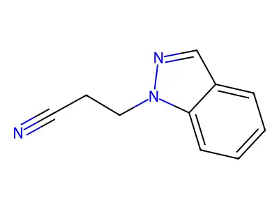 3-(1H-indazol-1-yl)propanenitrile structure