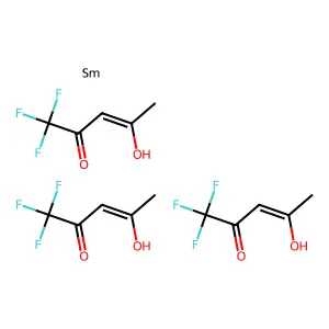 Samarium;1,1,1-trifluoropentane-2,4-dione structure