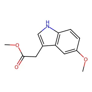 methyl 2-(5-methoxy-1H-indol-3-yl)acetate structure