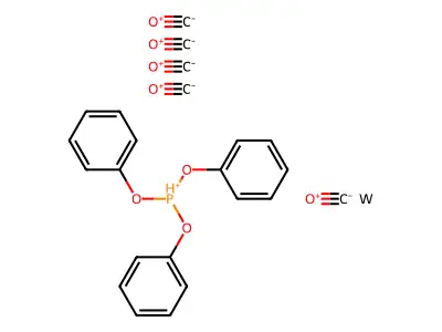 Tungsten,pentacarbonyl(triphenylphosphite-p)- structure