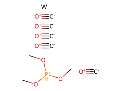 Tungsten, pentacarbonyl(trimethylphosphite-p)- structure