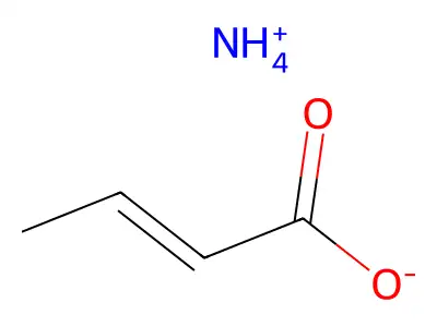 Azanium but-2-enoate structure