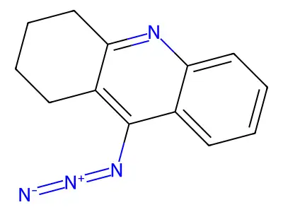 9-Azido-1,2,3,4-tetrahydroacridine structure