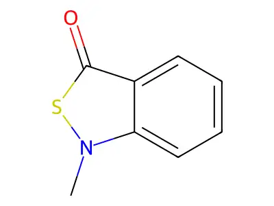 1-Methyl-2,1-benzothiazol-3-one structure