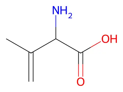 2-Amino-3-methylbut-3-enoic acid structure