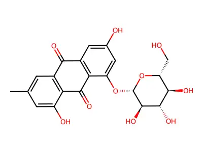 Emodin-8-glucoside structure