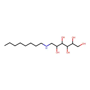 1-Deoxy-1-(octylamino)-D-glucitol structure