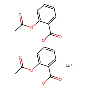 Copper(II) acetylsalicylate structure