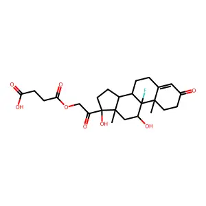 FLUDROCORTISONE HEMISUCCINATE structure