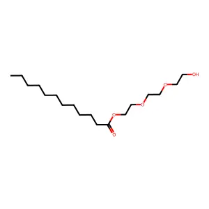 2-(2-(2-Hydroxyethoxy)ethoxy)ethyl laurate structure