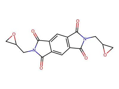 2,6-Di(oxiran-2-ylmethyl)-1,2,3,5,6,7-hexahydropyrrolo[3,4-f]isoindole-1,3,5,7-tetraone structure