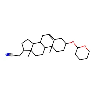 2-Oxo-5-n-pentyl-6-acetoxytetrahydropyran structure