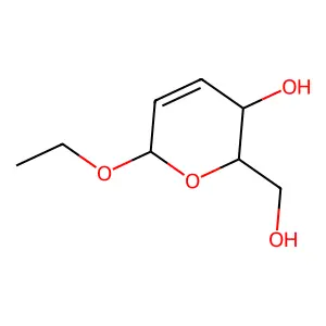 ethyl 2,3-dideoxy-D-hex-2-enopyranoside structure
