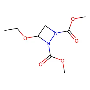 Dimethyl 3-ethoxydiazetidine-1,2-dicarboxylate structure