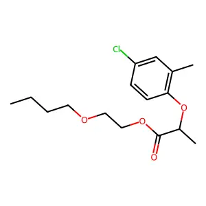 2-Butoxyethyl 2-(4-chloro-2-methylphenoxy)propionate structure