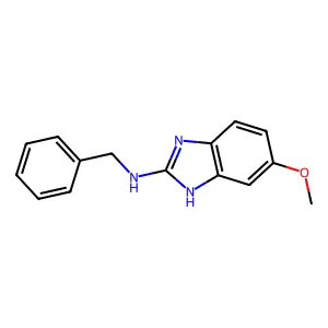 N-benzyl-6-methoxy-1H-benzimidazol-2-amine structure