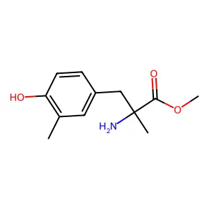 Methyl alpha,3-dimethyltyrosinate structure