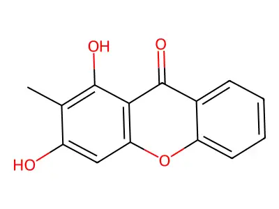 1,3-Dihydroxy-2-methyl-9H-xanthen-9-one structure