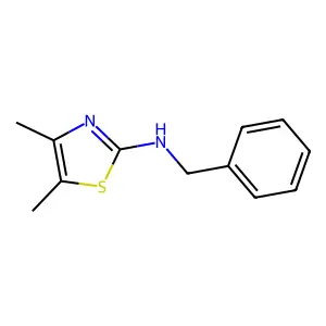 N-benzyl-N-(4,5-dimethyl-1,3-thiazol-2(3H)-ylidene)amine structure