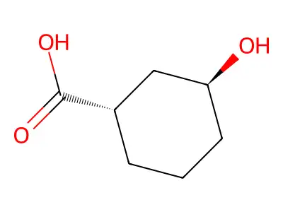 3-Hydroxycyclohexanecarboxylic Acid structure