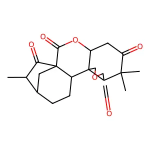 1,1,7-Trimethyloctahydro-5H,11H-5a,8-methanocyclohepta[c]furo[3,4-e][1]benzopyran-2,5,6,13(7H)-tetrone structure