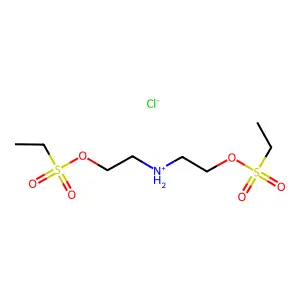 Azanediyldi(ethane-2,1-diyl) diethane-1-sulfonate--hydrogen chloride (1/1) structure