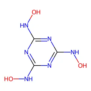 N2,N4,N6-三羟基-1,3,5-三嗪-2,4,6-三胺 structure