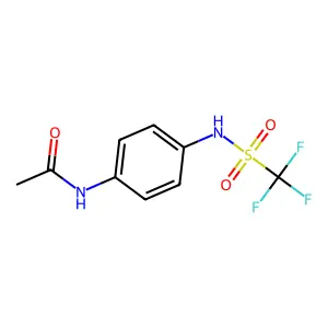 N-[4-(trifluoromethylsulfonylamino)phenyl]acetamide structure