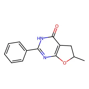 6-Methyl-2-phenyl-5,6-dihydrofuro[2,3-d]pyrimidin-4(3h)-one structure