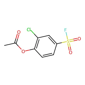 Benzenesulfonylfluoride, 4-(acetyloxy)-3-chloro- structure