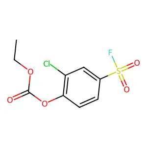 (2-Chloro-4-fluorosulfonylphenyl) ethyl carbonate structure