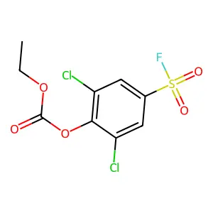 (2,6-Dichloro-4-fluorosulfonylphenyl) ethyl carbonate structure
