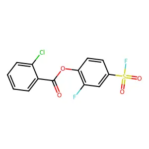 2-Fluoro-4-(fluorosulfonyl)phenyl 2-chlorobenzoate structure