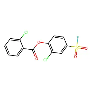 (2-Chloro-4-fluorosulfonylphenyl) 2-chlorobenzoate structure