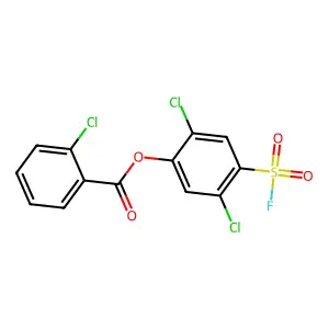 (2,5-Dichloro-4-fluorosulfonylphenyl) 2-chlorobenzoate structure