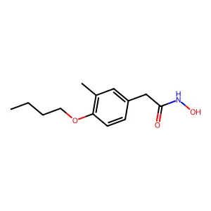 Acetohydroxamic acid, 2-(4-butoxy-m-tolyl)- structure