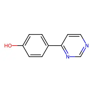 4-(Pyrimidin-4-yl)phenol structure