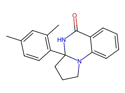 1,2,3,3A-Tetrahydro-3A-(2,4-xylyl)pyrrolo(1,2-A)quinazolin-5(4H)-one structure
