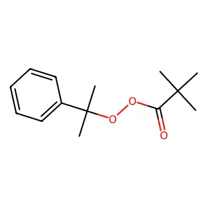 Propaneperoxoic acid, 2,2-dimethyl-, 1-methyl-1-phenylethyl ester structure