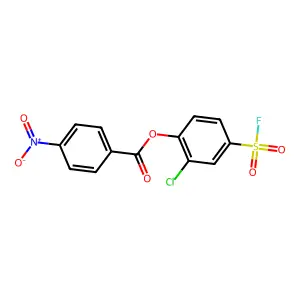 2-Chloro-4-(fluorosulfonyl)phenyl 4-nitrobenzoate structure