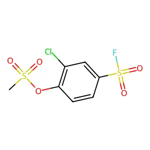 2-氯-4-(氟磺酰基)苯基甲磺酸盐 structure