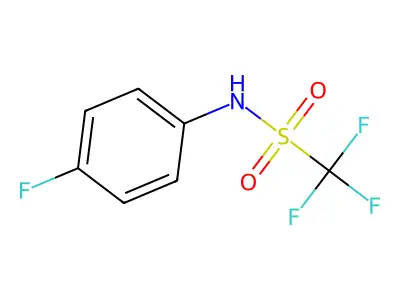 P-Fluoro CF3-methanesulfonanilide structure