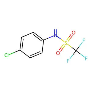 Methanesulfonamide, N-(4-chlorophenyl)-1,1,1-trifluoro- structure