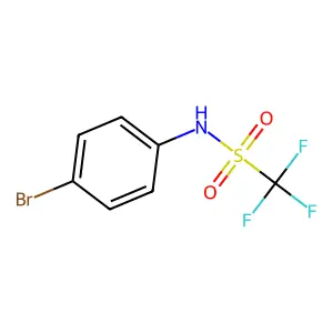 N-(4-bromophenyl)-1,1,1-trifluoromethanesulfonamide structure