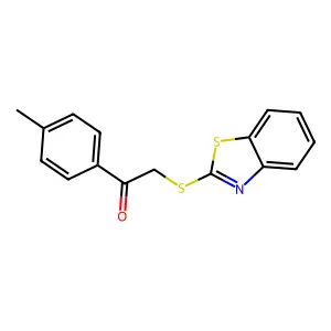 2-(1,3-Benzothiazol-2-ylsulfanyl)-1-(4-methylphenyl)ethanone structure