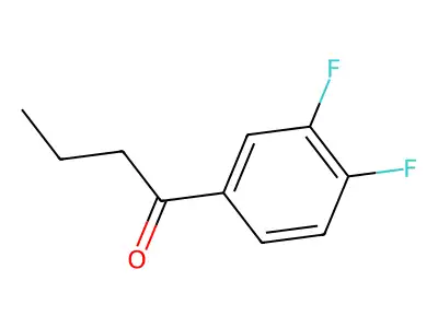 1-Butanone, 1-(3,4-difluorophenyl)- structure