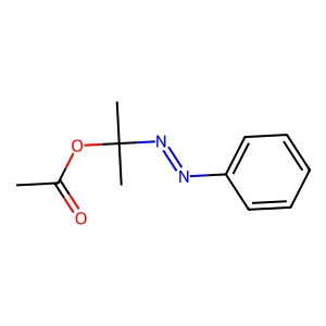 2-Phenyldiazenylpropan-2-yl acetate structure