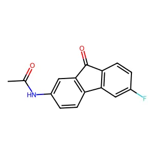 N-(6-fluoro-9-oxofluoren-2-yl)acetamide structure