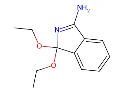 3,3-Diethoxyisoindol-1-amine structure