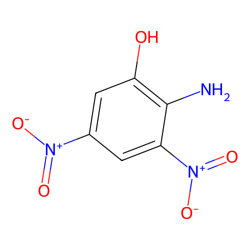 2-Amino-3,5-dinitrophenol structure